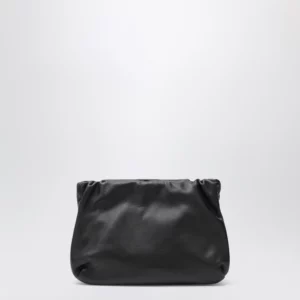 The Row 90's calf leather bag in black