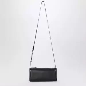 The Row 90's leather shoulder bag in black lambskin