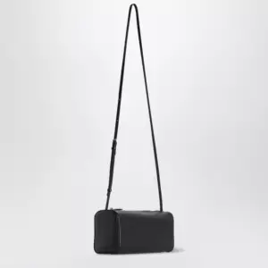 The Row 90's leather shoulder bag in black lambskin