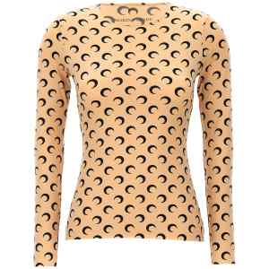 Marine Serre Moon Printed Jersey Top