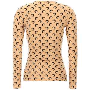 Marine Serre Moon Printed Jersey Top