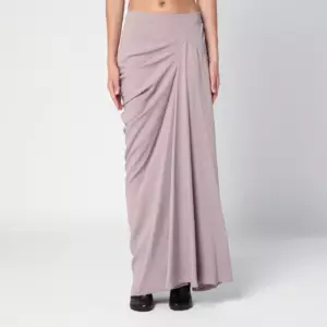 Dries Van Noten Pink long draped skirt
