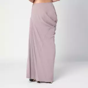 Dries Van Noten Pink long draped skirt