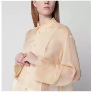 Alberta Ferretti Semi-sheer beige shirt