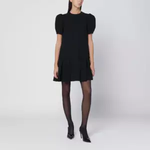 Moschino Black mini dress with pleats