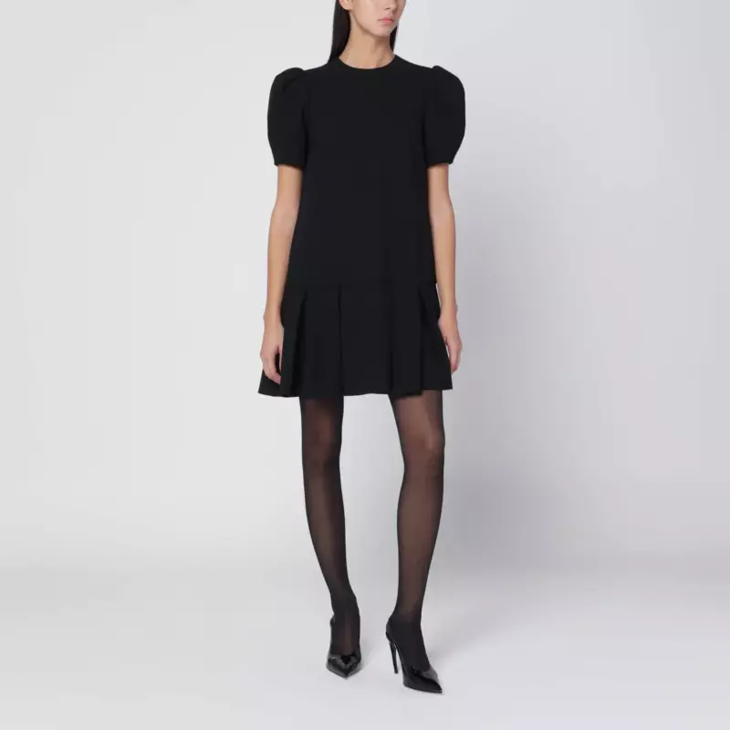 Moschino Black mini dress with pleats