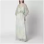 Alberta Ferretti Long dress with floral pattern