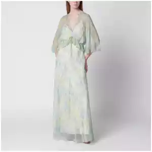 Alberta Ferretti Long dress with floral pattern