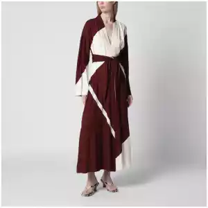 Alberta Ferretti Printed dress in viscose twill