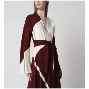 Alberta Ferretti Printed dress in viscose twill