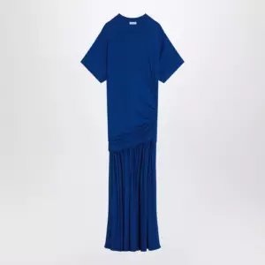 Ferragamo Long blue dress with draping