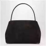 Ferragamo Hug Soft M shoulder bag in Natural crocodile-effect
