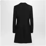 Ferragamo Black double-breasted wool-blend suit