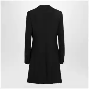 Ferragamo Black double-breasted wool-blend suit