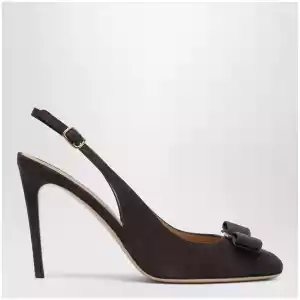 Ferragamo Vara bow slingbacks Dark Brown