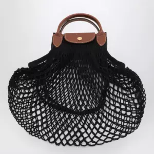 Longchamp Black La Pliage Filet small