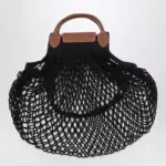 Longchamp Black La Pliage Filet small