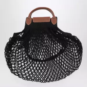 Longchamp Black La Pliage Filet small