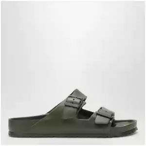 Khaki green Arizona EVA slides by Birkenstock