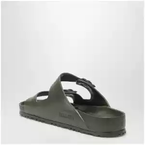 Khaki green Arizona EVA slides by Birkenstock