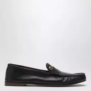 Versace Black Guanto loafers in calf leather