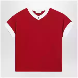 Versace Red cotton jersey T-shirt