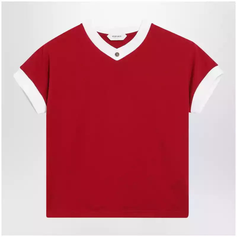 Versace Red cotton jersey T-shirt