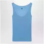 Versace Blue wool tank top with logo embroidery