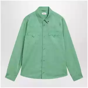 Versace Green cotton shirt