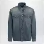 Versace Vintage blue denim shirt