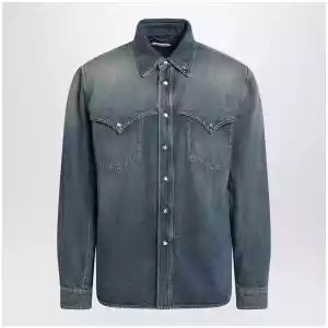 Versace Vintage blue denim shirt