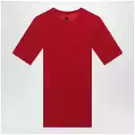 Versace Red wool T-shirt with embroidered logo