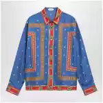 Versace Regular printed silk twill shirt