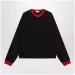 Versace Black/red long-sleeve T-shirt