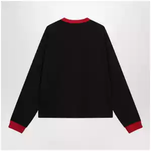 Versace Black/red long-sleeve T-shirt