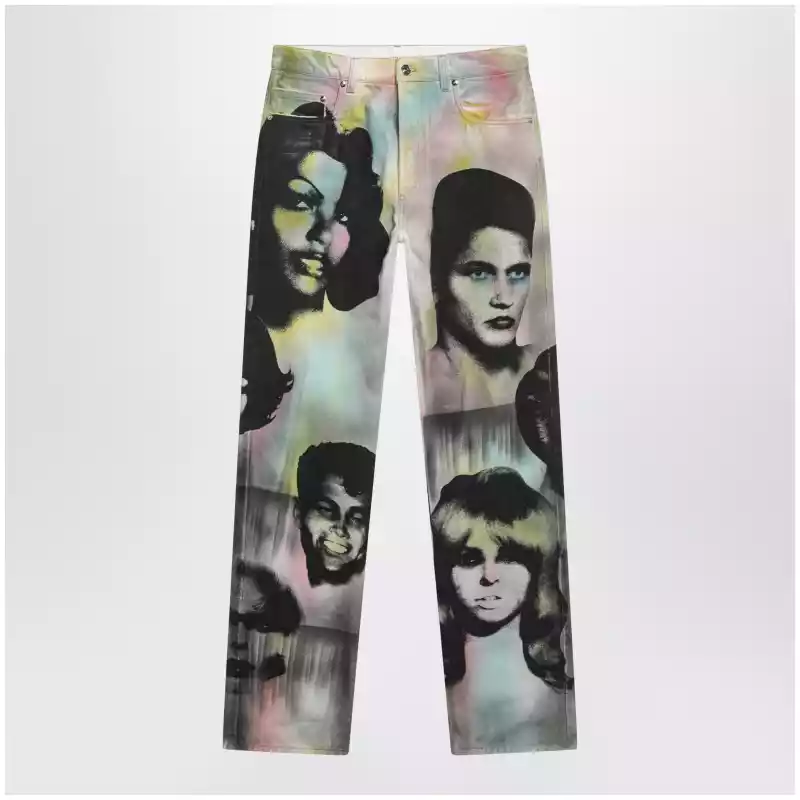 Versace Straight jeans with The Party print