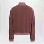 Versace Aubergine silk bomber jacket