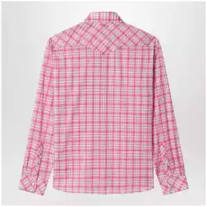 Versace Slim-fit cotton poplin check shirt