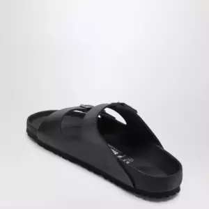 Birkenstock Black Arizona slides in EVA and natural leather