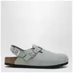 Birkenstock Sage coloured suede Tokyo slipper