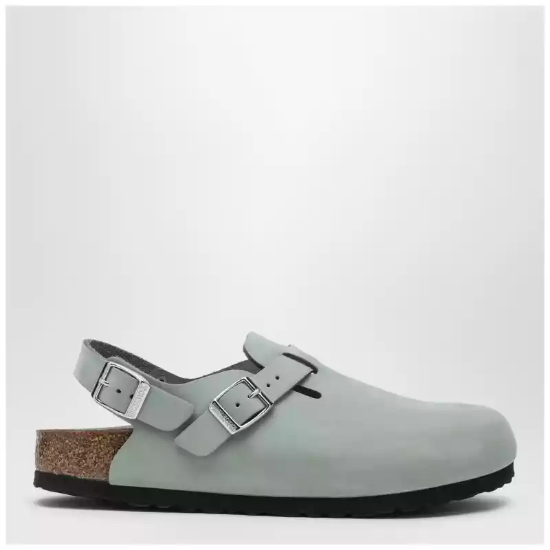 Birkenstock Sage coloured suede Tokyo slipper