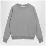 The Row Eulalia sweatshirt in grey mélange cashmere blend