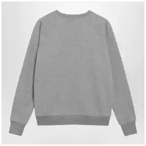 The Row Eulalia sweatshirt in grey mélange cashmere blend