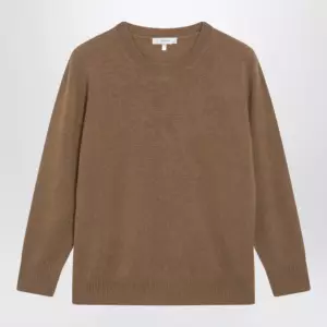 The Row Noler crewneck cashmere sweater in camel