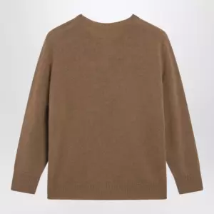 The Row Noler crewneck cashmere sweater in camel