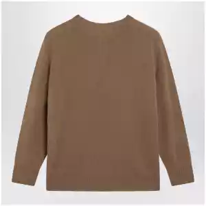 The Row Noler crewneck cashmere sweater in camel