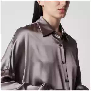 Dries Van Noten Shirt Taupe Color in Silk