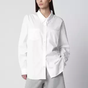 Dries Van Noten White button-down cotton shirt