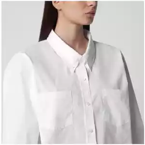 Dries Van Noten White button-down cotton shirt