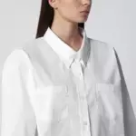 Dries Van Noten White button-down cotton shirt